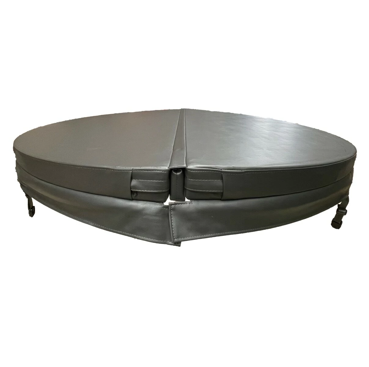 1.83 Metre (72'') Round Hot Tub Cover - Grey 2 1.83 Metre (72'') Round Hot Tub Cover - Grey - Image 2