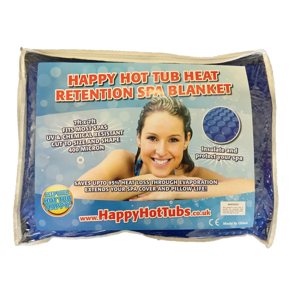 Happy Hot Tubs 7ft Thermal Floating Spa Blanket 1 Happy Hot Tubs 7ft Thermal Floating Spa Blanket
