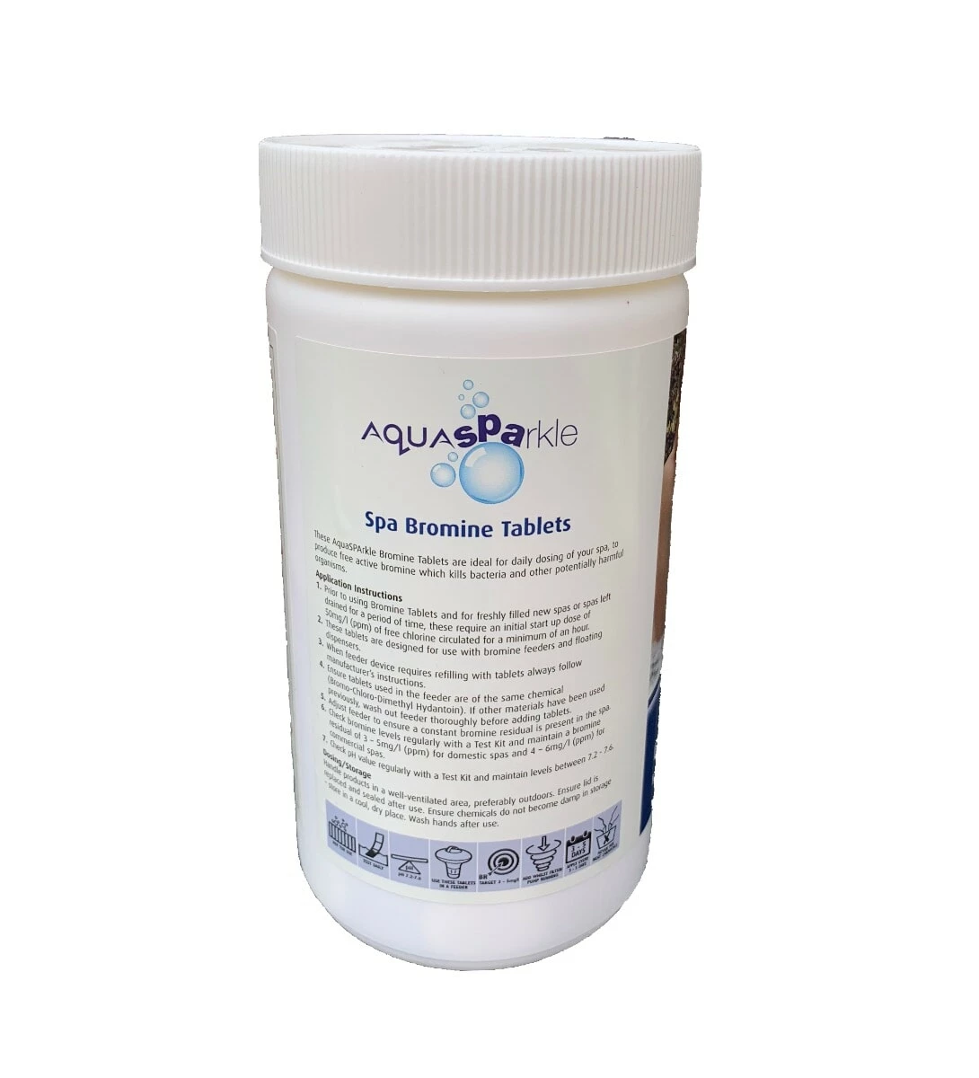 AquaSparkle Spa Bromine Tablets 1kg 2 AquaSparkle Spa Bromine Tablets 1kg - Image 2