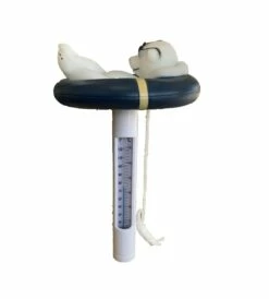 Floating Polar Bear In Ring Thermometer -HAPPY HOT TUBS Shop bear thermo 3