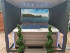 Covana Oasis Automated Hot Tub Cover / Gazebo -HAPPY HOT TUBS Shop covana oasis hot tub cover 2