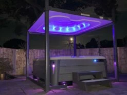 Covana Oasis Automated Hot Tub Cover / Gazebo -HAPPY HOT TUBS Shop covana oasis hot tub cover 3