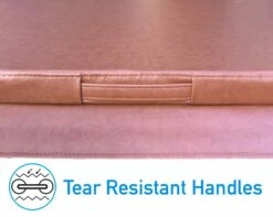 2.22 Metre (87.4'') Square Hot Tub Cover - Brown 12 2.22 Metre (87.4'') Square Hot Tub Cover - Brown -HAPPY HOT TUBS Shop cover 1