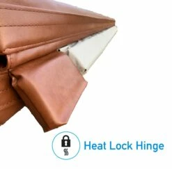 2.135 X 1.98 Metre (84'' X 78'') Rectangular Hot Tub Cover - Brown -HAPPY HOT TUBS Shop cover 3 small