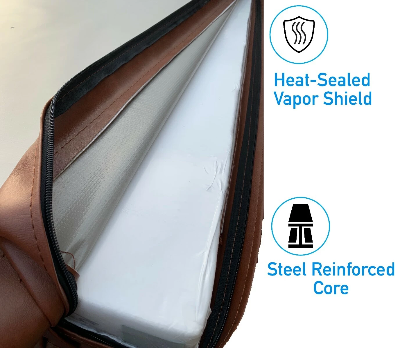 2.22 Metre (87.4'') Square Hot Tub Cover - Brown 10 2.22 Metre (87.4'') Square Hot Tub Cover - Brown - Image 10