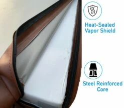 1.994 X 1.905m Rectangular Hot Tub Cover W/ 254mm Cut Corners - Brown -HAPPY HOT TUBS Shop cover 8 2 6