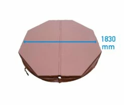 1.83 Metre (72'') Octagonal Hot Tub Cover - Brown