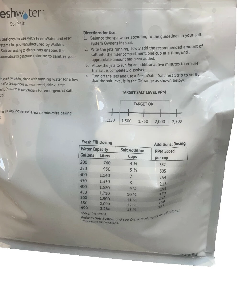 Hot Spring Freshwater Spa Salt Granules 10lb. 4.5kg 2 Hot Spring Freshwater Spa Salt Granules 10lb. 4.5kg - Image 2