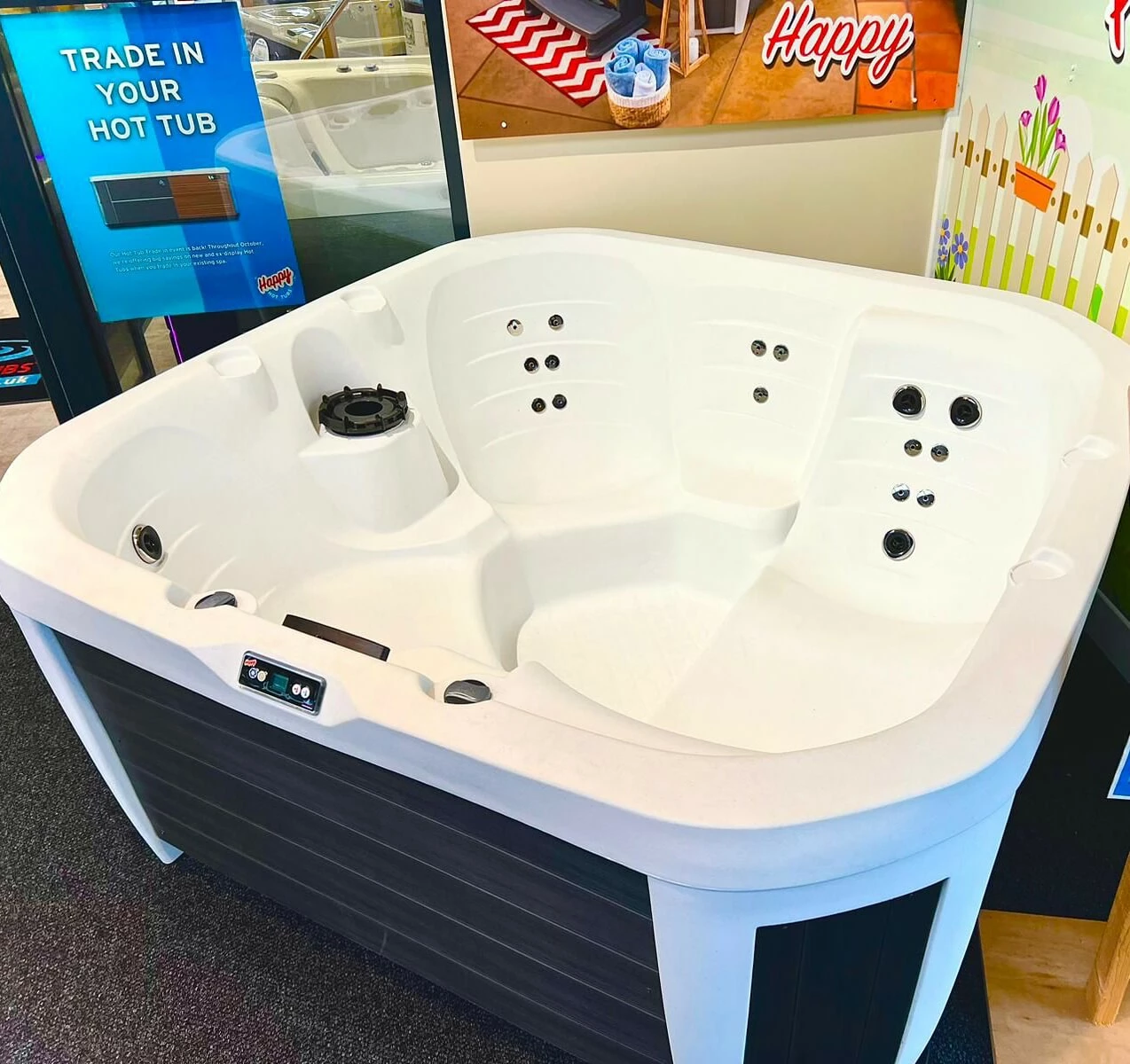 Off-Display (Gosport) Happy 25 Lounge - 5 Person Plug & Play Hot Tub 1 Off-Display (Gosport) Happy 25 Lounge - 5 Person Plug & Play Hot Tub
