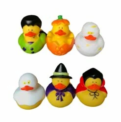 6 Pack Of Halloween Rubber Ducks