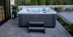 Hot Spring Aria - 5 Person Hot Tub 15 Hot Spring Aria - 5 Person Hot Tub -HAPPY HOT TUBS Shop hot spring highlife aria alpinewhite charcoal spa with steps cspot