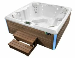 Hot Spring Beam - 4 Person Hot Tub 11 Hot Spring Beam - 4 Person Hot Tub -HAPPY HOT TUBS Shop hotspring limelight 2019 beam alpinewhite sable highangle steps