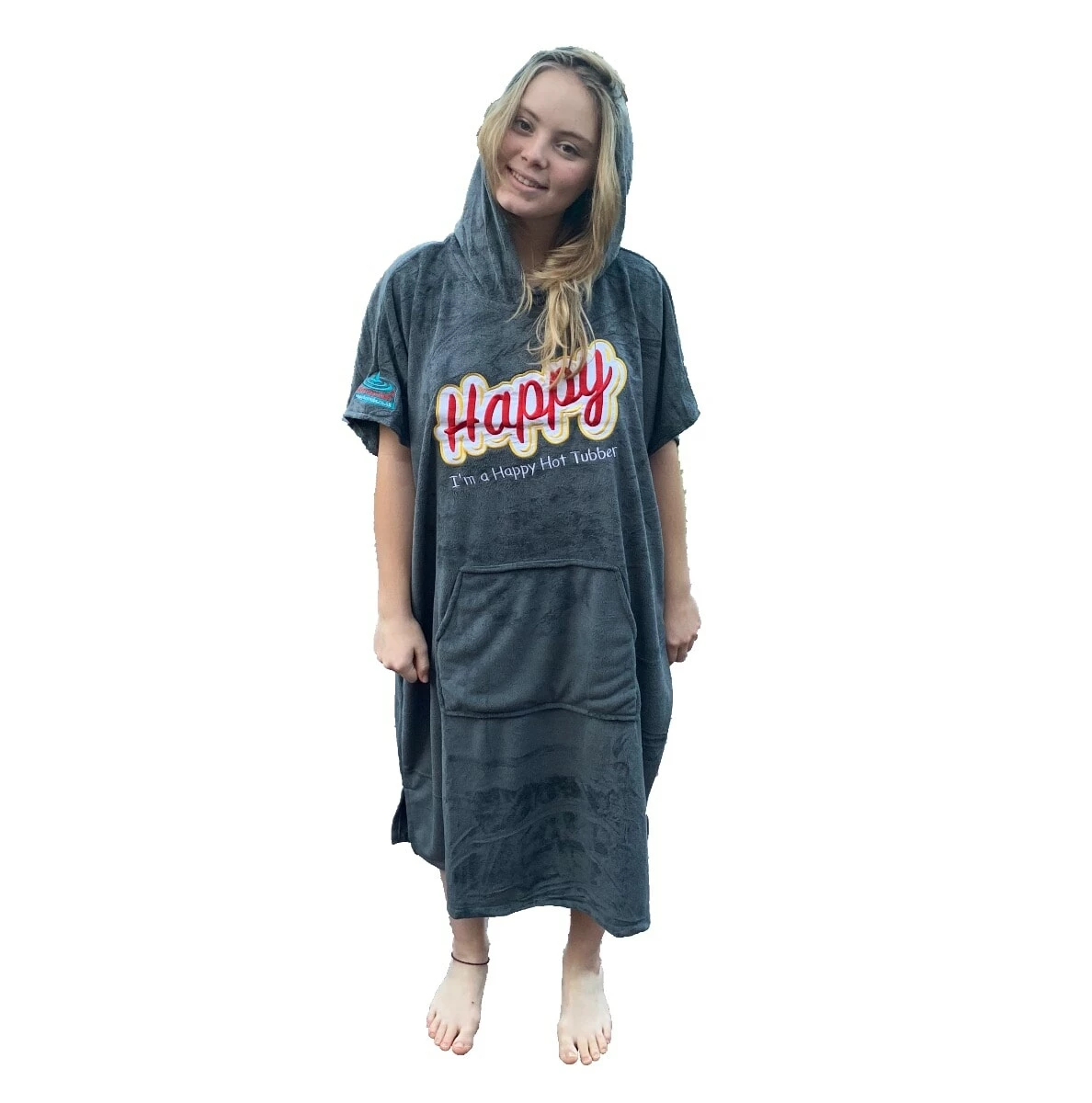 Happy Hot Tubs Towelling Poncho Gown 2 Happy Hot Tubs Towelling Poncho Gown - Image 2