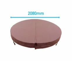 2.08 Metre (81.89'') Round Hot Tub Cover - Brown