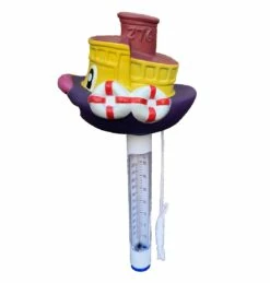 Floating Steamship Swimming Pool Boat Thermometer -HAPPY HOT TUBS Shop steamship thermo
